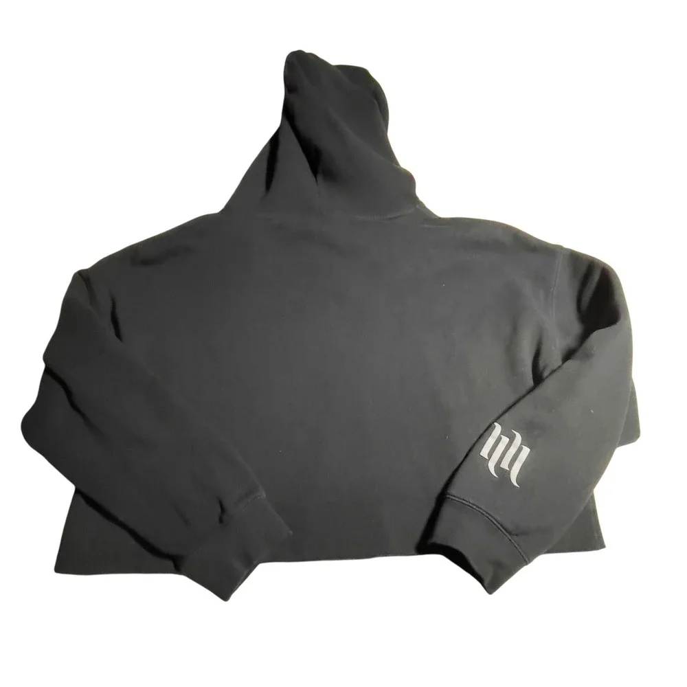 Hart Huntington Tattoo Company Cropped Hoodie Graphic Print Women's XL‎ - Picture 2 of 4